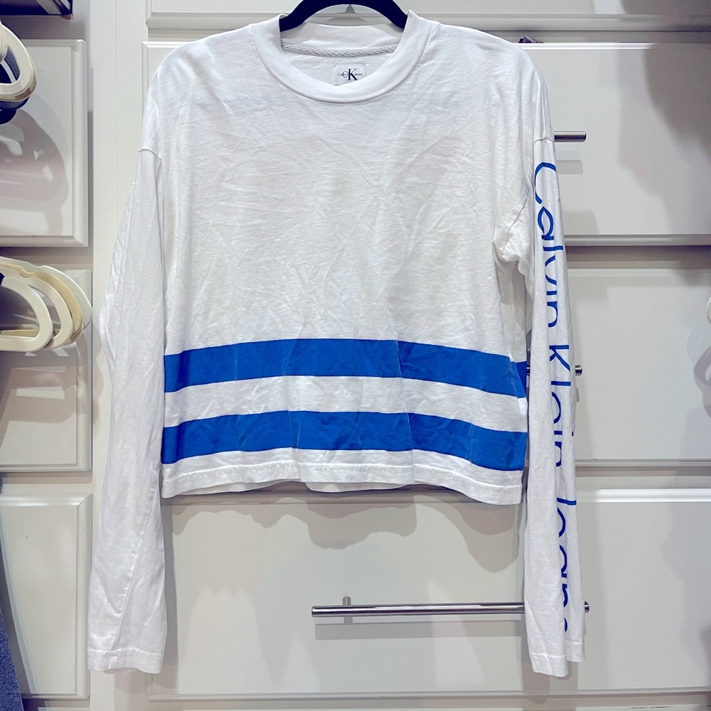 Calvin Klein XS long sleeve crop top